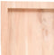 vidaXL - Wandschap - 160x50x(2-6) - cm - onbehandeld - massief - eikenhout