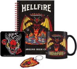 Pyramid International Stranger Things - Hellfire Club Cadeauset - Mok Sleutelhanger Notitieboek Onderzetter