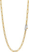 TI SENTO Dames Ketting - 925 zilver - Zilver geel verguld - Maat 48 - 3947SY