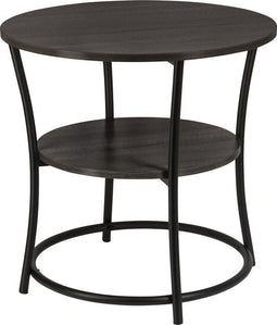ERRO Bijzettafel Rond - Ø55 x H55cm - Industrieel - Zwart