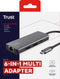 Trust Dalyx - USB-C Hub - 6-in-1 met HDMI 4K 60Hz en Gigabit ethernet - Zilver