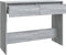 vidaXL - Wandtafel - 100x35x76,5 - cm - bewerkt - hout - grijs - sonoma - eikenkleurig
