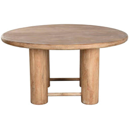 Eettafel Home ESPRIT Bruin Mangohout 150 x 150 x 78,7 cm