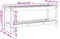 vidaXL - Tuinbank - 108x35x45 - cm - geïmpregneerd - grenenhout
