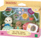 Sylvanian Families 5804 - Zeeotter zussen - Snorkelset met babyboot en snorkeluitrusting