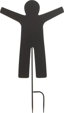 J-Line decoratie Tuin Maurice - ijzer - zwart - small - 4 stuks