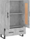 vidaXL - Hoge - kast - 69,5x31x115 - cm - bewerkt - hout - betongrijs