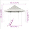 vidaXL - Partytent - pop-up - zeshoekig - inklapbaar - 3,6x3,1 - m - donkerblauw