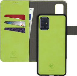 iMoshion Hoesje Geschikt voor Samsung Galaxy A51 Hoesje Met Pasjeshouder - iMoshion Uitneembare 2-in-1 Luxe Bookcase - Groen