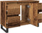 vidaXL - Badkamerkast - 80x33x60 - cm - bewerkt - hout - oud - houtkleurig