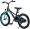 AMIGO Flip Jongensfiets 18 Inch - Kinderfiets voor 5 tot 7 Jaar - 105-120 cm - Zwart/Blauw