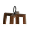 Kaarshouder Home ESPRIT Natuurlijk Kristal Mangohout 25 x 25 x 35 cm