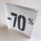Klika - Acryl kortingsblok -70% mat transparant - 8 stuks