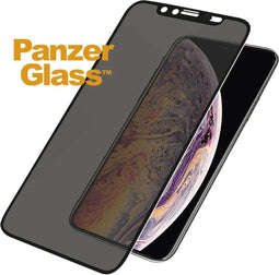PanzerGlass iPhone XS Max - Camslider Privacy Screenprotector - Case Friendly - Zwart