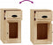 vidaXL - Bijzetkast - met - lade - 40x50x75 - cm - bewerkt - hout - sonoma - eikenkleur
