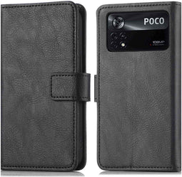 iMoshion Hoesje Geschikt voor Xiaomi Poco X4 Pro 5G Hoesje Met Pasjeshouder - iMoshion Luxe Bookcase - Zwart