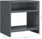 vidaXL - Nachtkastjes - 2 - st - 40x30x40 - cm - bewerkt - hout - grijs
