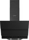 Wiggo WE-D533G(B) - Schuine Afzuigkap 50 cm - Zwart Triple Glas - LED Verlichting - Touch Control