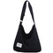Kioto Schoudertas - Crossbody Tas Dames - Ruimte voor Laptop tot 16 inch - Canvas Zwart