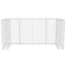 vidaXL - Schanskorf - drievoudige - vuilnisbak - ombouw - 250x100x120 - cm - staal