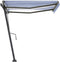 vidaXL - Luifel - handmatig - uittrekbaar - met - LED - 400x300 - cm - antracietkleur