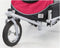 Trixie Jogger Ombouwset - Hondenfietskar tot Wandelwagen - Zwenkwiel 360° - Rood