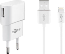 Goobay Apple Lightning Oplaadset - 5 W - 1xUSB 1A - Wit