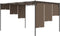 vidaXL - Tuinprieel - met - zijgordijn - 4x3x2,25 - m - taupe