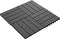 vidaXL - Terrastegels - diep - reliëf - 30x30 - cm - 1 - m² - HKC - zwart - 11 - st