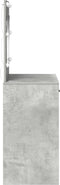 vidaXL - Make-uptafel - met - LED-verlichting - - - Beton - Grijs - 78,5x41x135 - cm