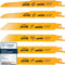 BAURIX® SHARK® - Decoupeerzaagbladen - 6 stuks - 150 mm - 5/8 tot 24 TPI - Voor hout met spijkers en metaal (6 stuks)
