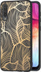 iMoshion Hoesje Geschikt voor Samsung Galaxy A30s / A50 Hoesje Siliconen - iMoshion Design hoesje - Goud / Zwart / Golden Leaves