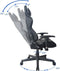 Bureaustoel gamestoel Thomas - racing gaming - ergonomisch - zwart met camouflage