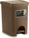 Pedal bin Stefanplast Elegance Brown Plastic 20 L 27,5 x 38,5 x 31 cm (6 Units)