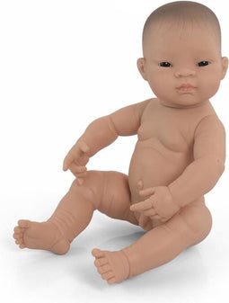 Miniland Babypop Jongetje Met Vanillegeur 40 Cm Bruine Ogen