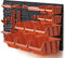 Gereedschapswand opbergrek 31delig - Multifunctioneel - 80 cm breed - Rood Zwart