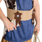 Dressforfun cowgirl kostuum Wynonna 152 - meisjeskostuum met jeanslook top en rok - verkleedkleding (12-14j)