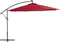 vidaXL - Zweefparasol - met - aluminium - paal - 350 - cm - bordeauxrood