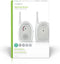 Nedis Audio-Babyfoon - FHSS (Frequency-Hopping Spread Spectrum) - Bereik: 300 m - Batterij Gevoed / Netvoeding - Grijs / Wit