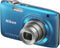 Nikon Coolpix S3100 - Compactcamera - 14 Megapixel - 5x zoom - Blauw