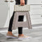 Salter Step-kruk - grote opvouwbare voetkruk met antislipoppervlak en handgreep - beige
