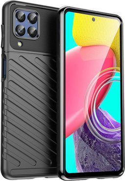iMoshion Hoesje Geschikt voor Samsung Galaxy M53 Hoesje Siliconen - iMoshion Thunder Backcover - Zwart