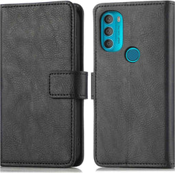 iMoshion Hoesje Geschikt voor Motorola Moto G71 Hoesje Met Pasjeshouder - iMoshion Luxe Bookcase - Zwart