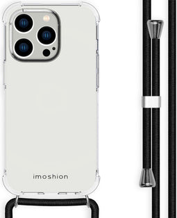 imoshion Hoesje Geschikt voor iPhone 14 Pro Hoesje Met Koord - imoshion Backcover met koord - Transparant