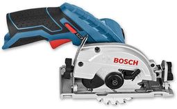 Bosch GKS 10,8 V-Li - Cirkelzaag - Afzuigaansluiting Schuine zaagsnedes 45° - Blauw