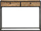 vidaXL - Wandtafel - 100x35x75 - cm - massief - mangohout