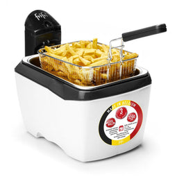 Frifri 905W - Frituurpan - Koude zone - 3200 Watt - 3,5 liter - Wit - 3 jaar garantie