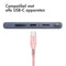 imoshion Kabel - USB C naar USB C Kabel - 2 meter - Snellader 60W - USB-C Oplader Kabel - Geschikt voor o.a. Apple iPhone 15/16 en Samsung - Roze