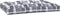 vidaXL - Palletkussens - 2 - st - ruitpatroon - stof - grijs
