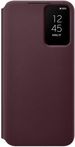 Samsung Galaxy S22+ - Smart Clear View Hoesje - Antibacterieel - Rood